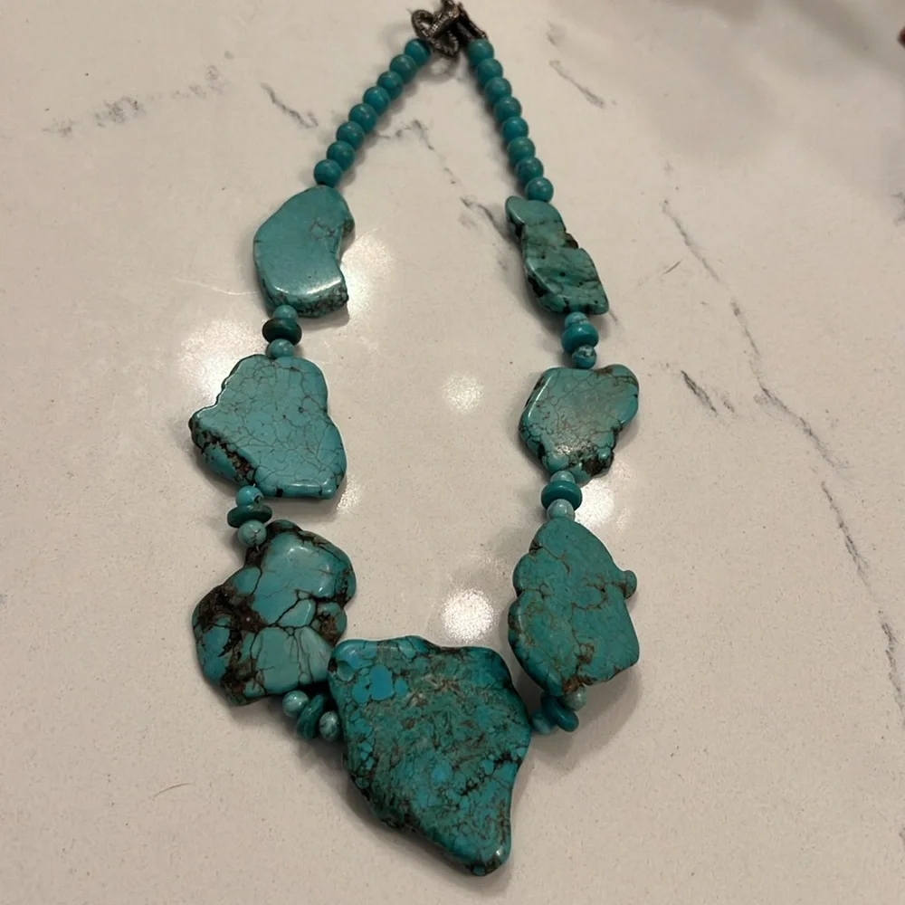 SOLD EBAY Turquoise Necklace Gorgeous - Picture 4 of 4